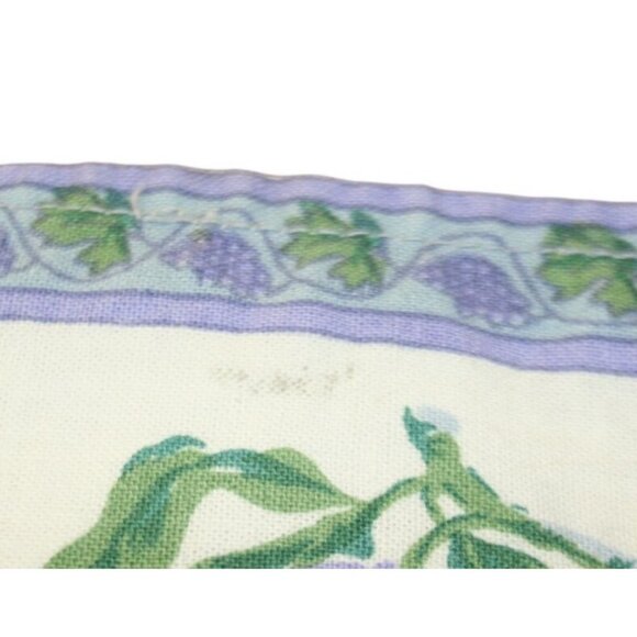 April Cornell Cloth Napkins Set of 4 Purple Fruit Print 15x15 French Country - Picture 3 of 3